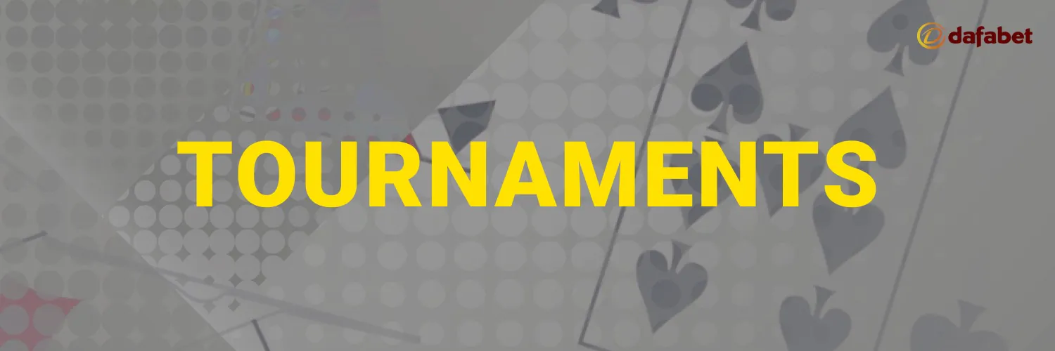poker tournaments at dafabet